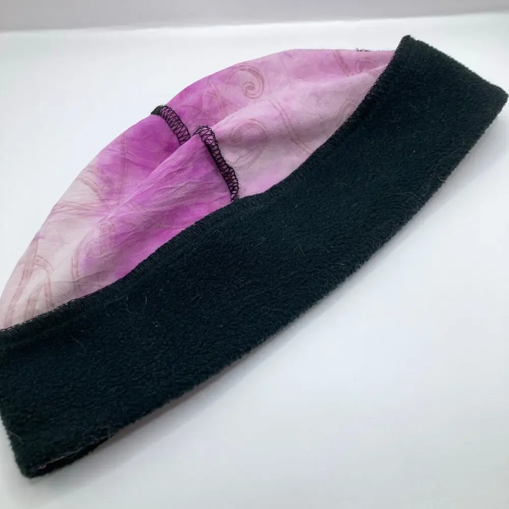 Choucas Kids 2-5 GLIDE Pink Tie-Dye Rhinestone Fleece Lined Winter Hat Outdoors